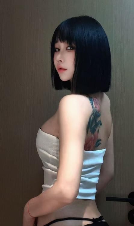 合肥短发纹身御姐